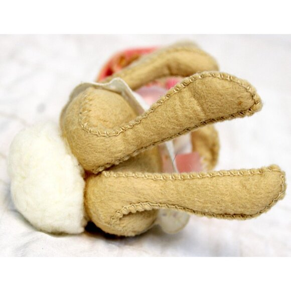 VTG 1971 Annalee Mobilitee Doll Girl Bunny Rabbit Easter Spring Bonnet Skirt - Picture 8 of 10